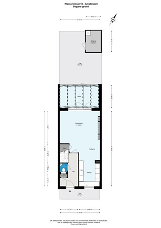 Floor plan - Klaroenstraat 15, 1104 HW Amsterdam 